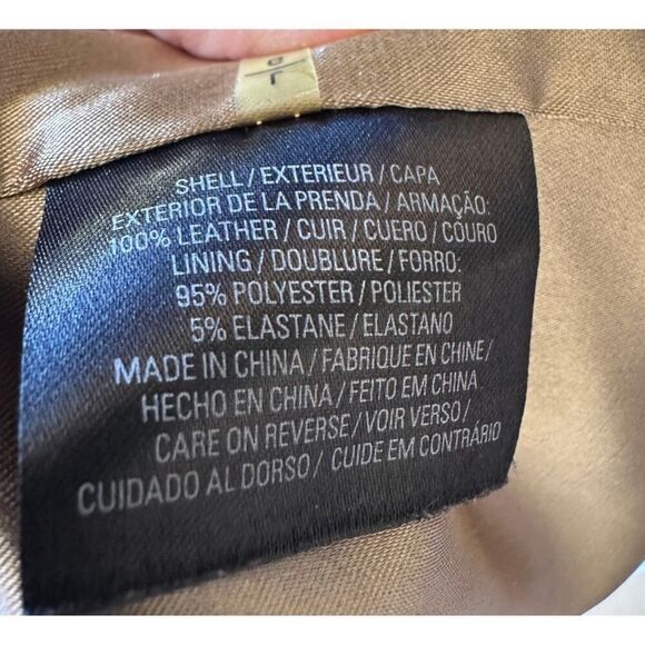 Women's Tan and Brown Jacket - Picture 4 of 4